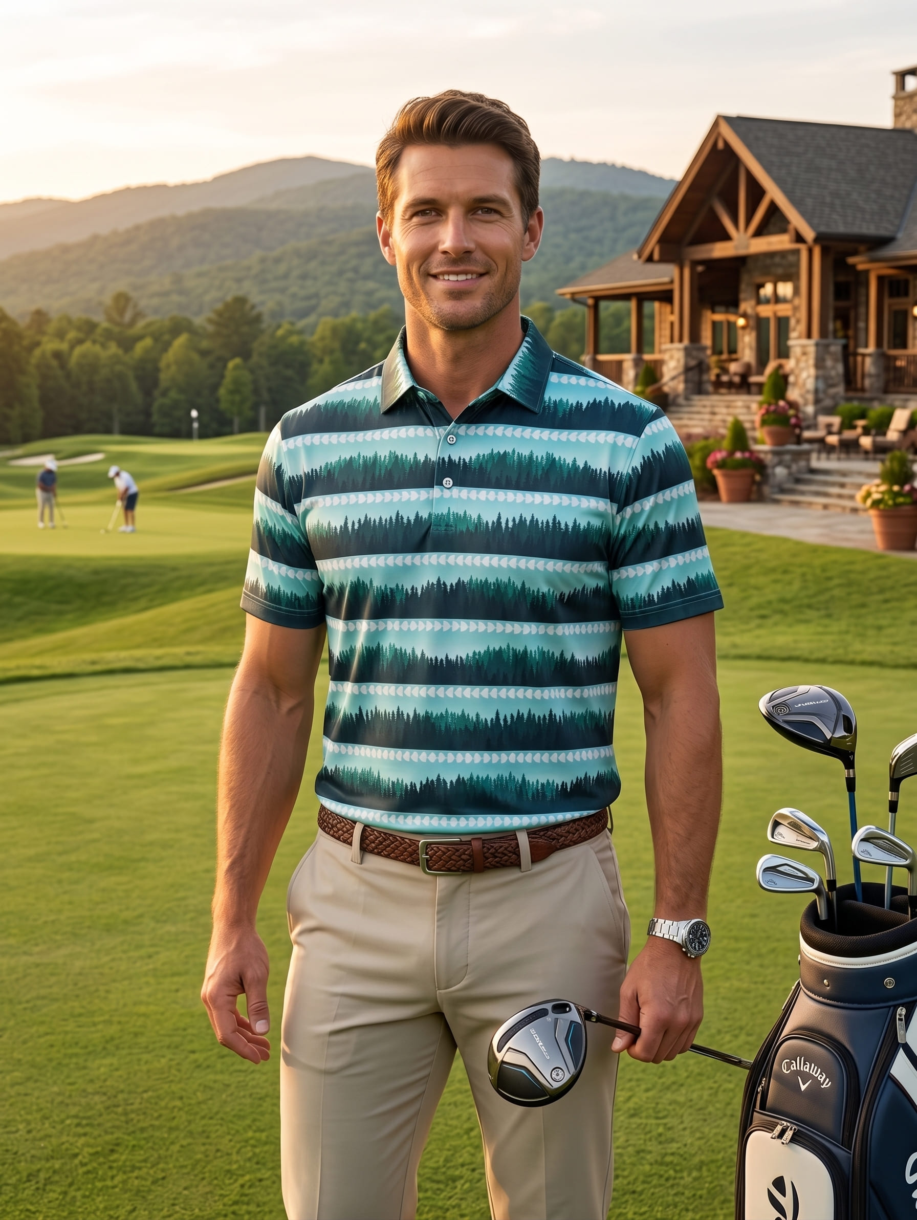 Good Game Golf Shirt Forest Green